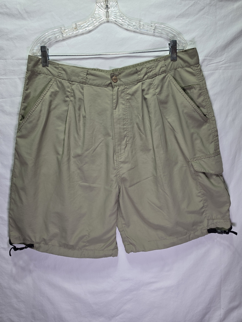 Men's XL Lightweight Cargo Shorts Light Olive Green